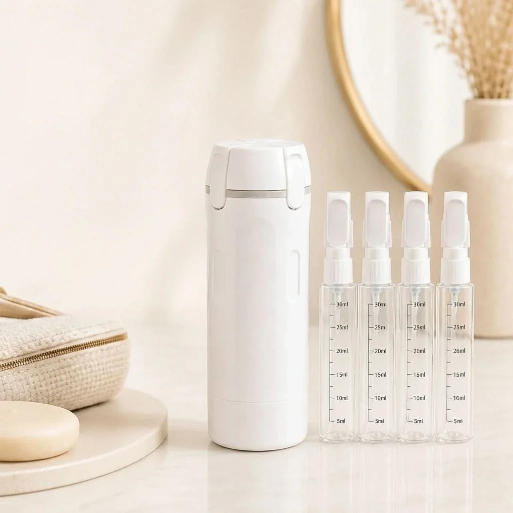 4-in-1 Travel Bottle for Easy Pouring and Dispensing