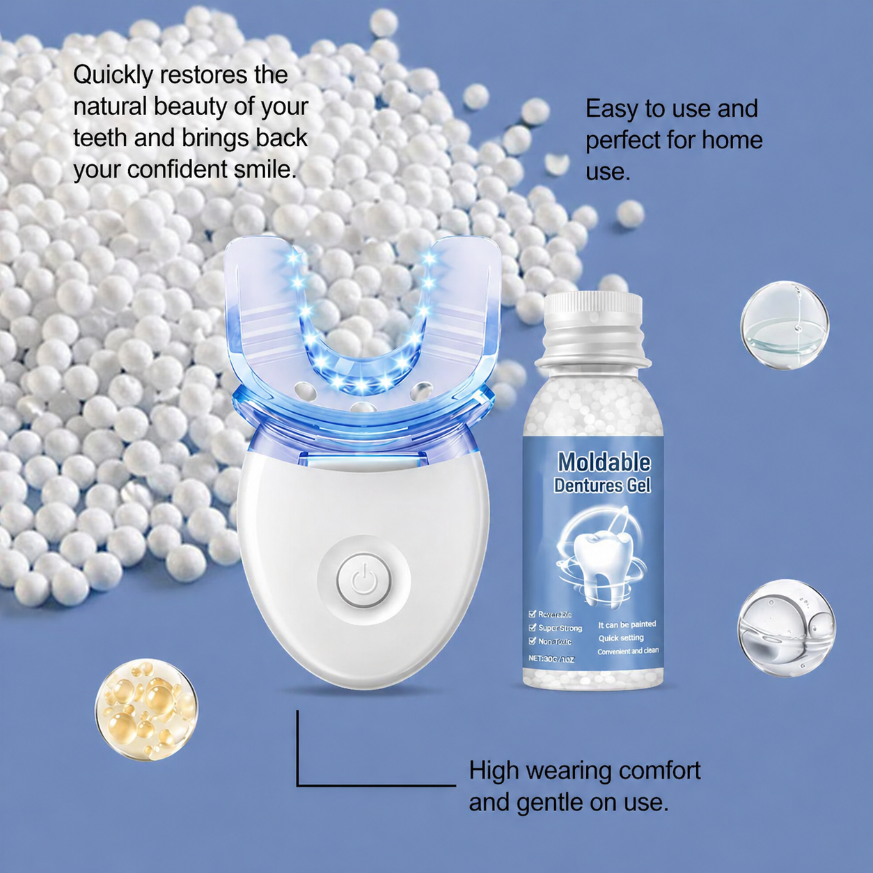 Instant Smile Repair Kit with LED Technology