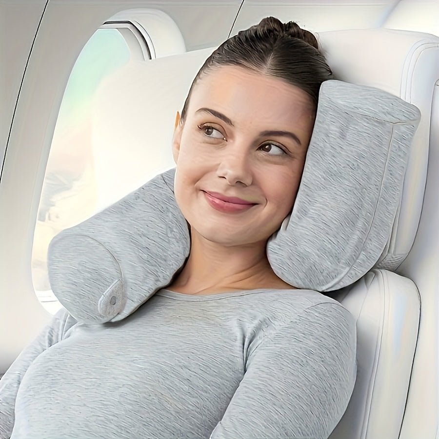 Travel Comfort Pillow | Ergonomic Neck Support | Portable