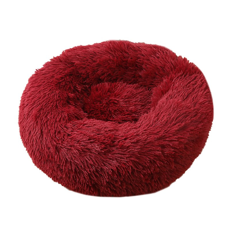 Cozy Dog Bed in Donut Shape with Detachable Cover
