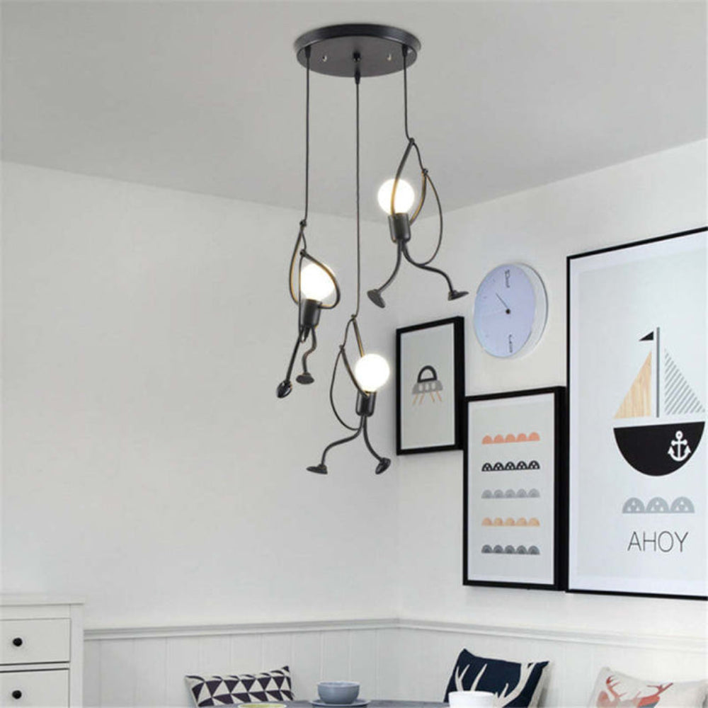 Adjustable Drop Ceiling Light with Whimsical Pendant Design