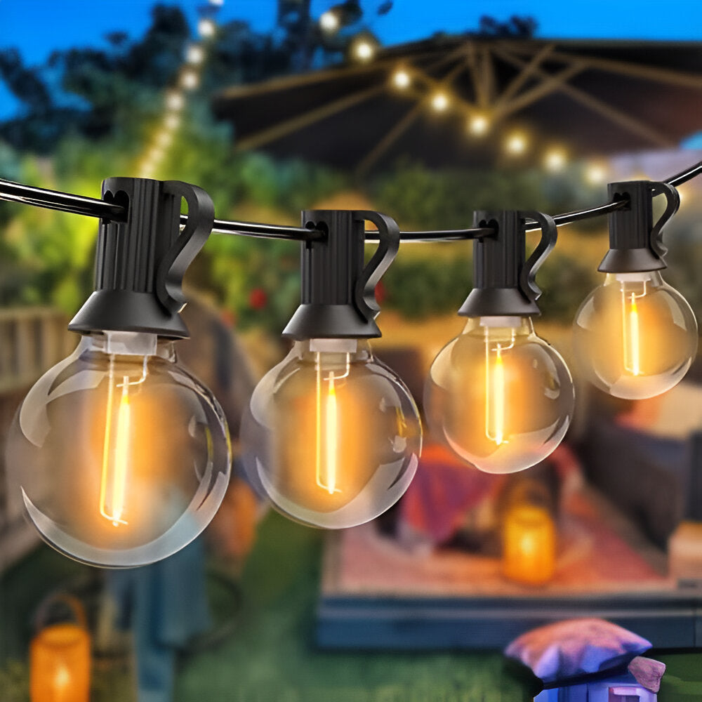 Waterproof Globe Patio Lights – LED Outdoor String Illumination