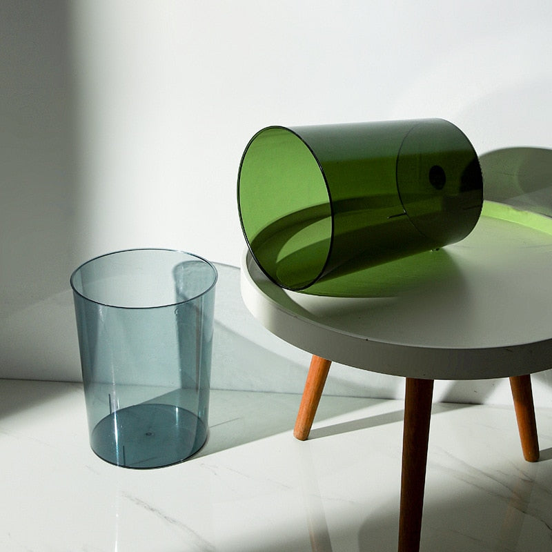 Clear Waste Bin – See-Through Garbage Container
