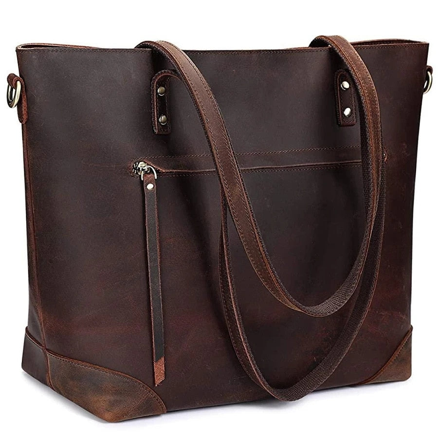 Retro Faux Leather Handbag