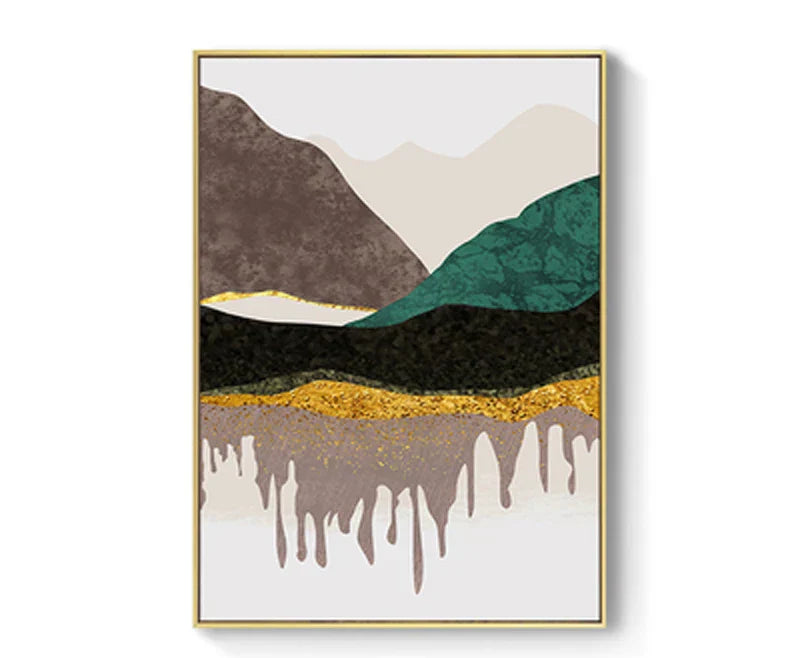 Serene Mountain Abstract Canvas Art for Stylish Spaces