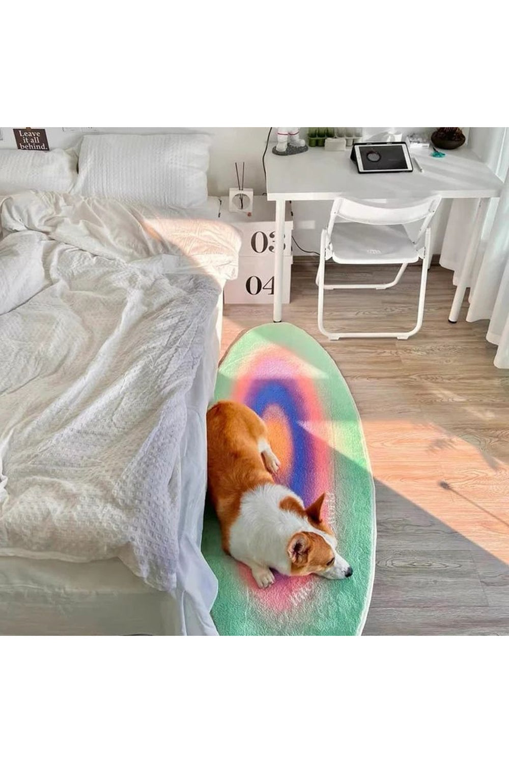 Round Area Rug in Aura Design
