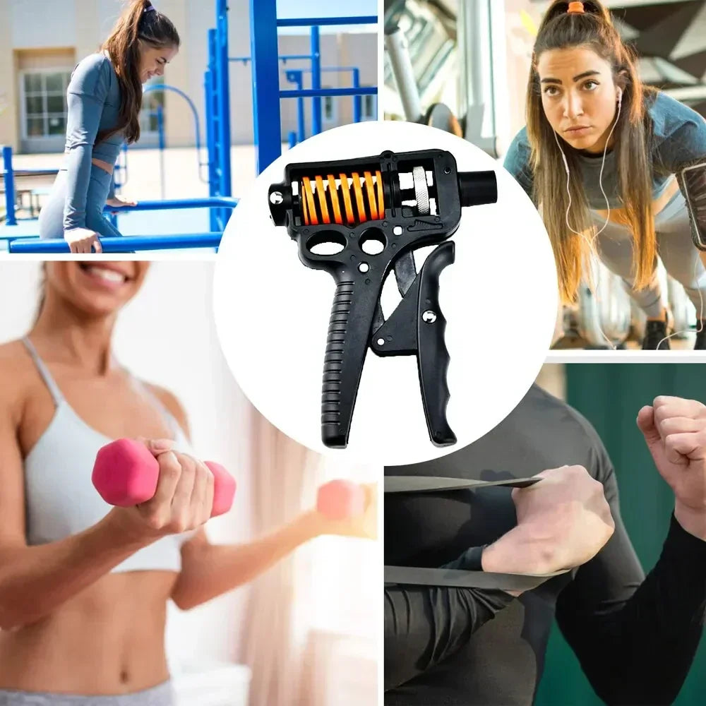 Heavy Duty Hand Grip Strength Trainer - Adjustable 5-165kg Finger Expander for Arm, Wrist, Forearm Workout