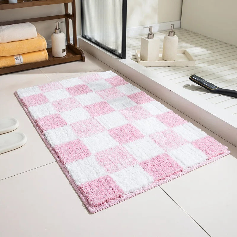 Charming Floral Textured Bath Mat | BloomStep