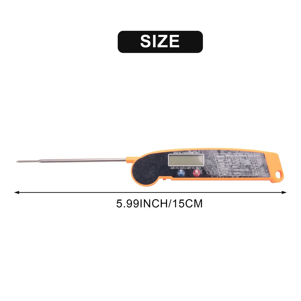 Quick-Read Culinary Thermometer for Accurate Cooking