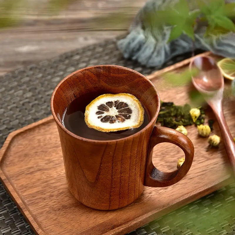 Distinctive Wooden Cups Showcasing Natural Charm