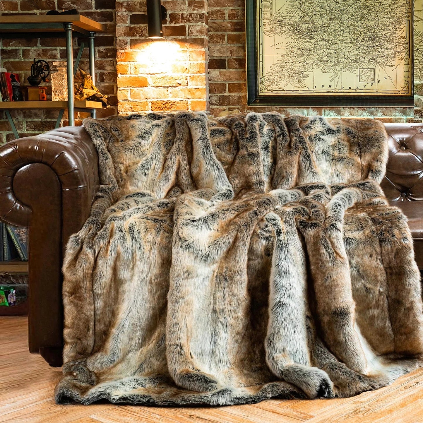 Cozy and Warm Faux Fur Blanket | Winter Throw for Sofa & Bedroom