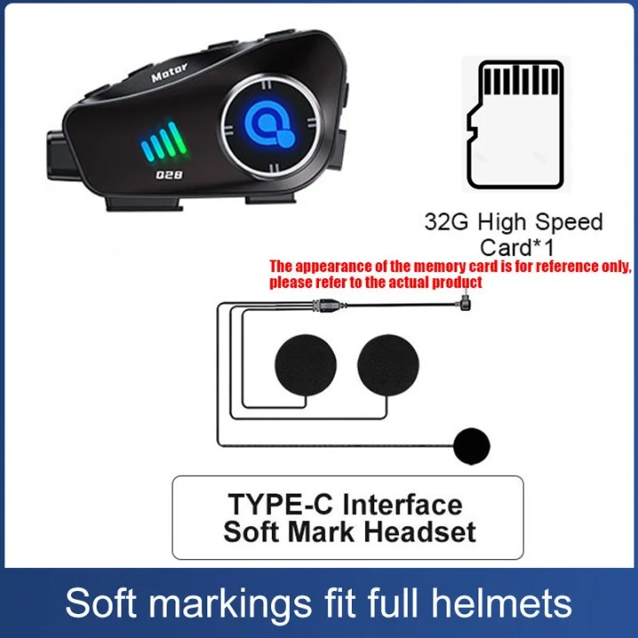 Bluetooth Helmet Camera for Motorcycles – 1080P HD Waterproof