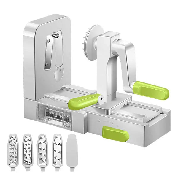 Spiral Cutter & Vegetable Slicer – 5 Functions, Safe & Compact