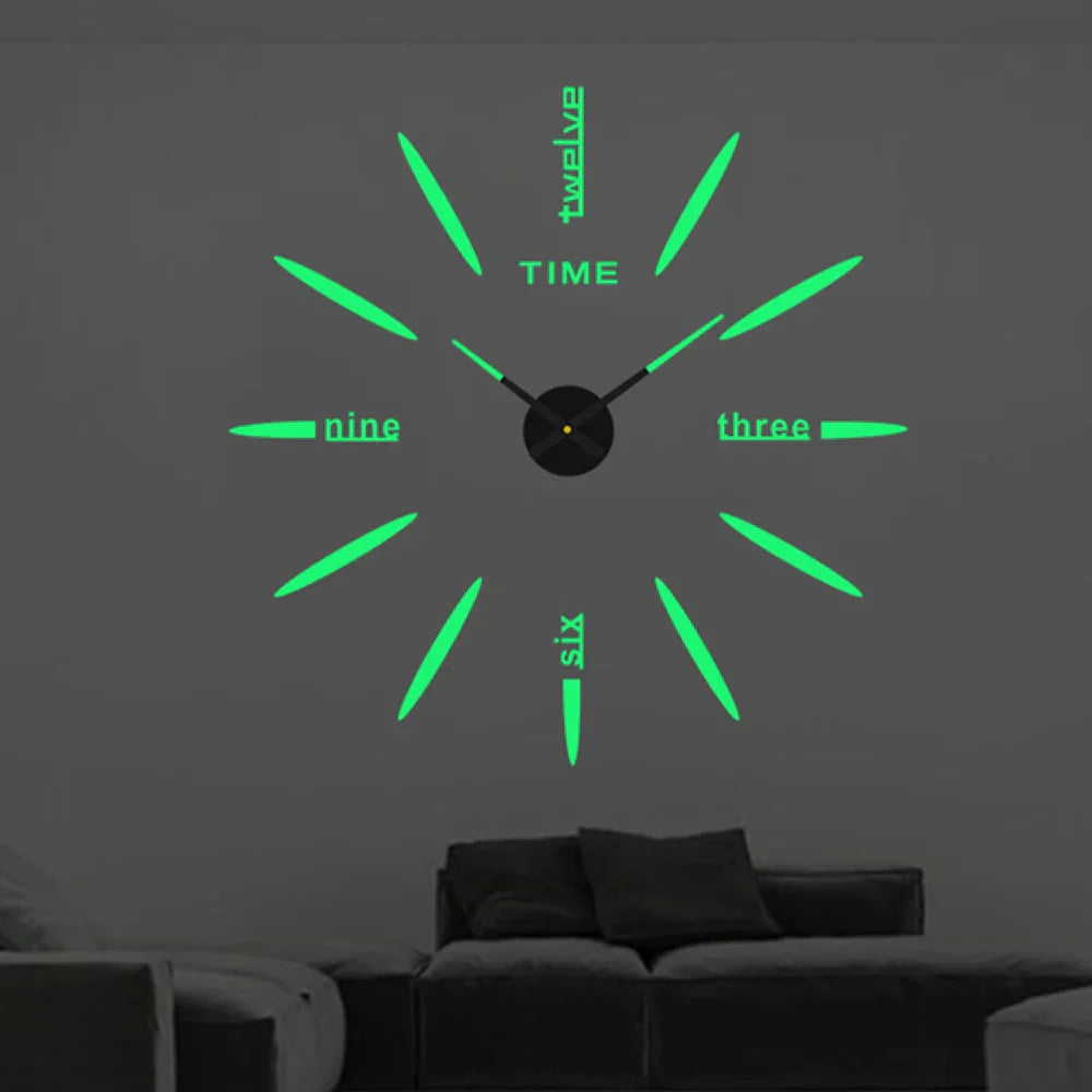 Unique Large Acrylic Wall Clock in Modern Design