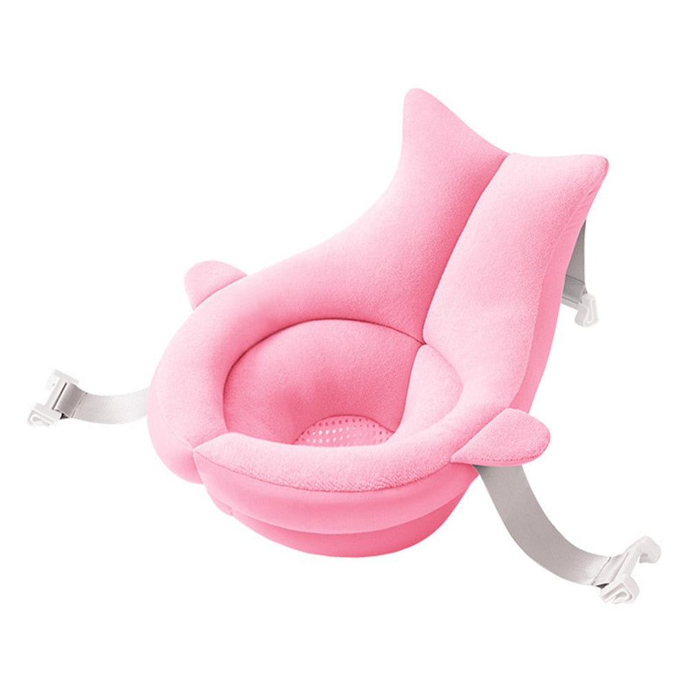 Safe & Cozy Baby Bathtub with Support Cushion