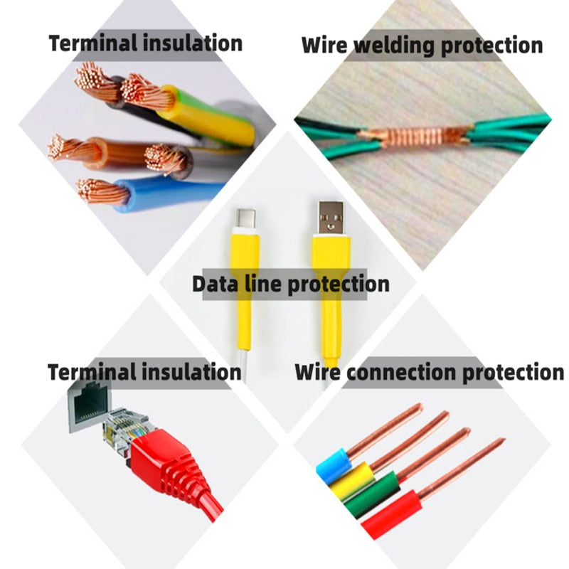 530-Piece Color-Coded Insulation Kit for DIY Projects