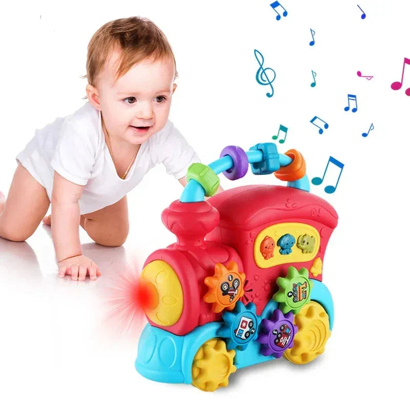 Baby Awakening Toy Made of Wood with Musical Features