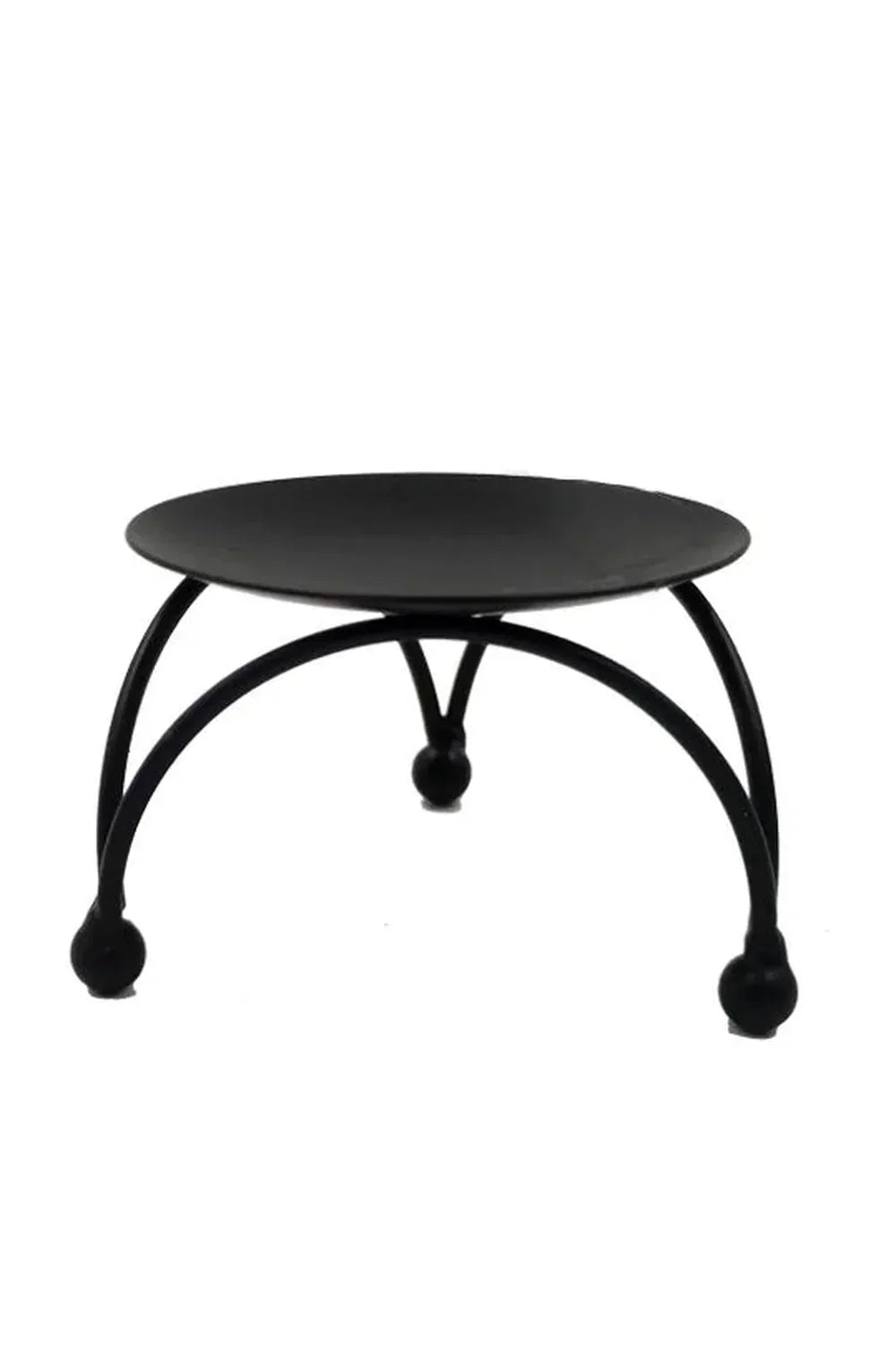 Elegant Metal Column Plate Stand for Display