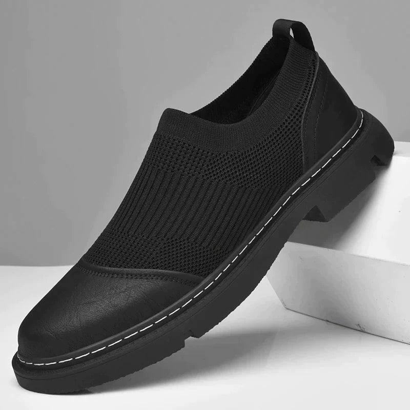 Versatile Soft Leather and Mesh Loafers for Every Occasion