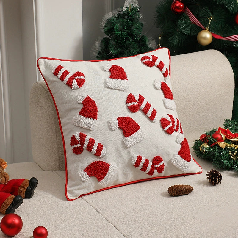 Luxurious 3D Textured Velvet Holiday Accent Pillow