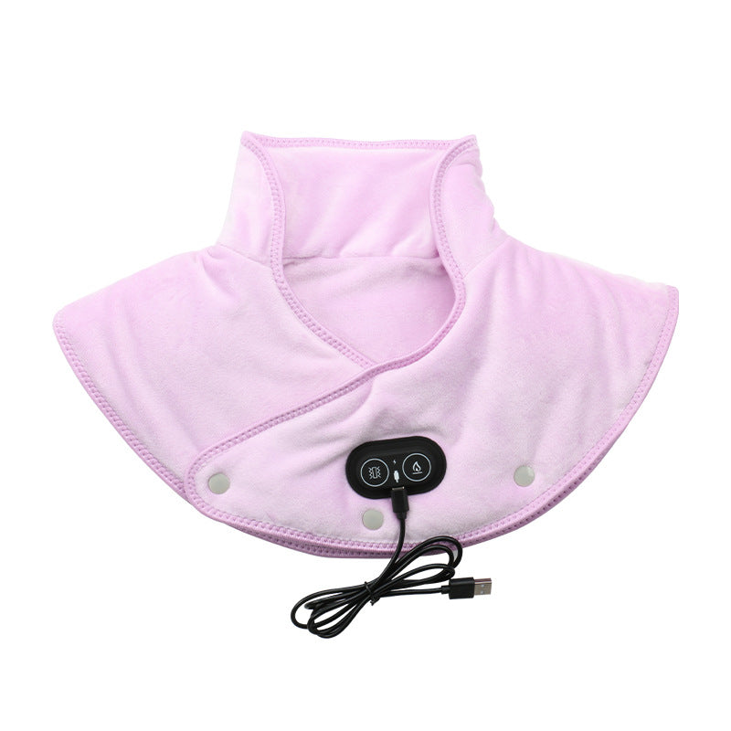 Ergonomic Electric Heat Massager for Neck and Shoulders with Adjustable Vibration