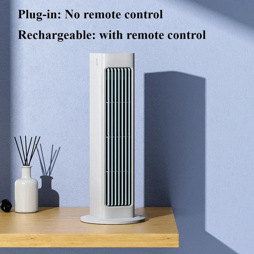 bladeless Fan with Remote Control – Quiet and Stylish, 3 Speeds
