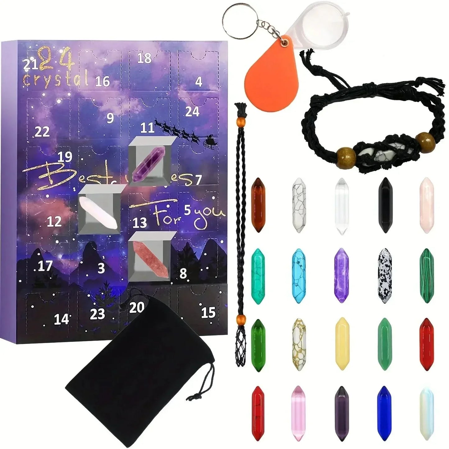 Gemstone Advent Calendar for Children – 24-Day Countdown