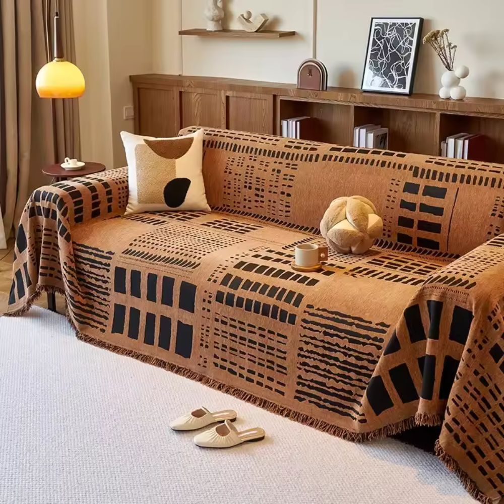 Chic Geometry Reversible Sofa Protector