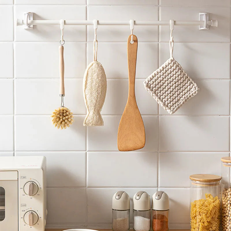 Compact Multi-Hook Hanging Shelf - Last Day Discount