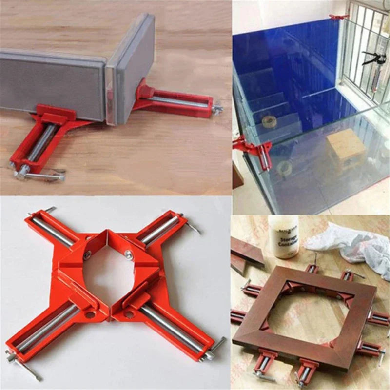 90° Rectangular Corner Clamp | Aluminum | Miter Holder & Picture Frame | Woodworking Tool