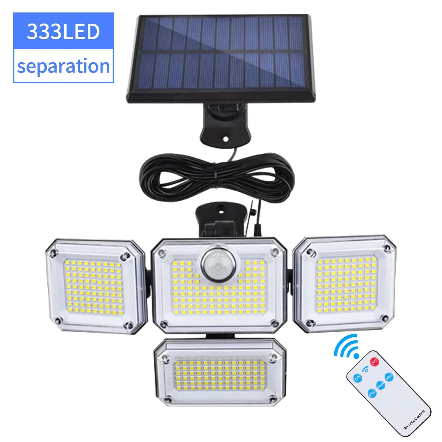 Solar Light with Motion Sensor – 2000 Lumen Outdoor Illumination