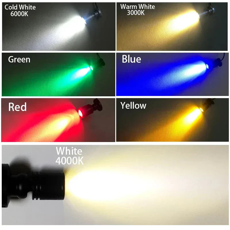 Mini LED Spotlight | USB Powered | 1W/3W | Warm/Cool White | Aluminum