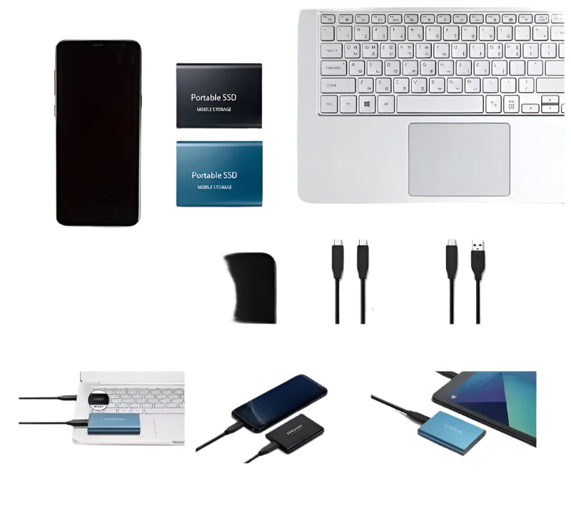 External SSD | USB 3.1 Type-C | Up to 1000 MB/s | 500GB–2TB Storage