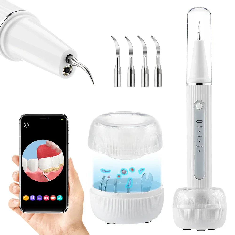 Ultrasonic Tooth Cleaner with Screen – Effective Tartar Removal