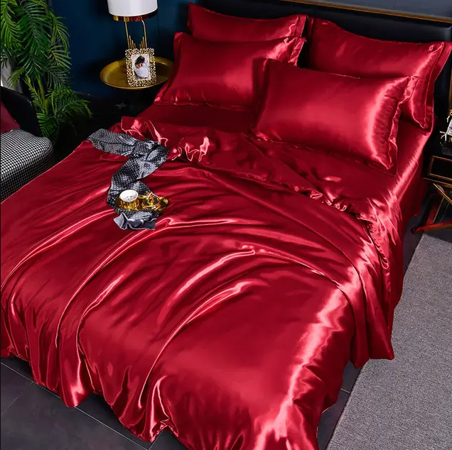 Luxury Solid Satin Bed Linens