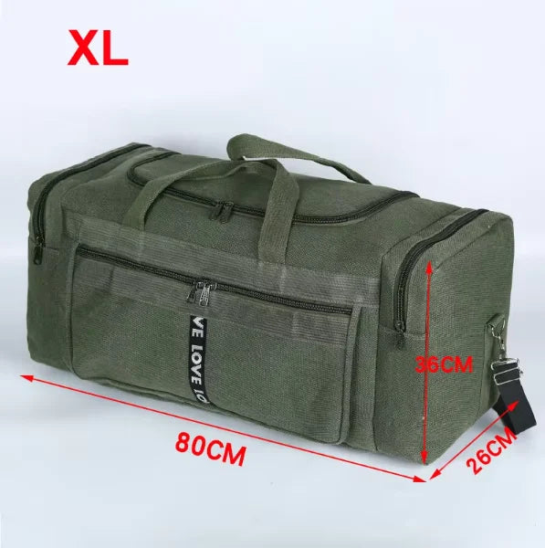 XL Waterproof Travel Duffel Bag for Men – Durable with Ample Storage for Gym & Adventures