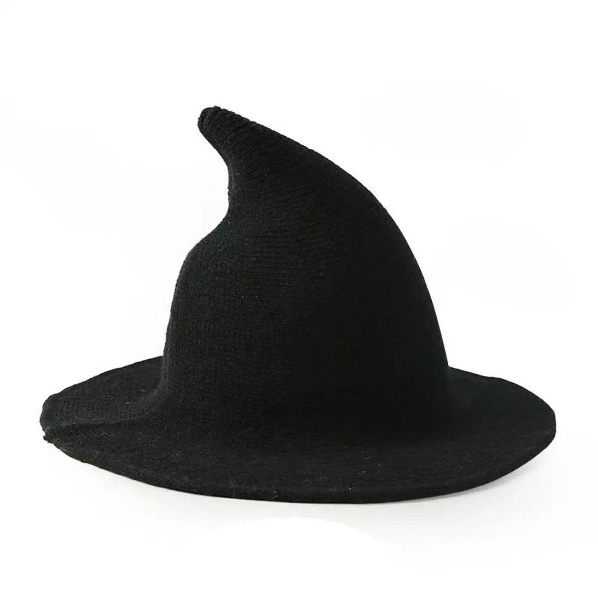 Chic Foldable Witch Hat – Cozy Crochet Accessory for Winter and Halloween