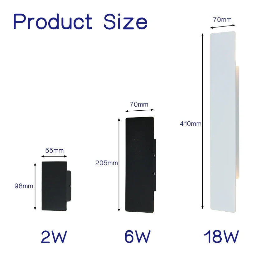 LED Wall Light in Aluminum for Indoor and Outdoor Enhancement