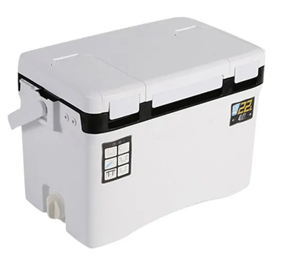 Fishing Cooler Container with Air Vents for Extended Cold Retention