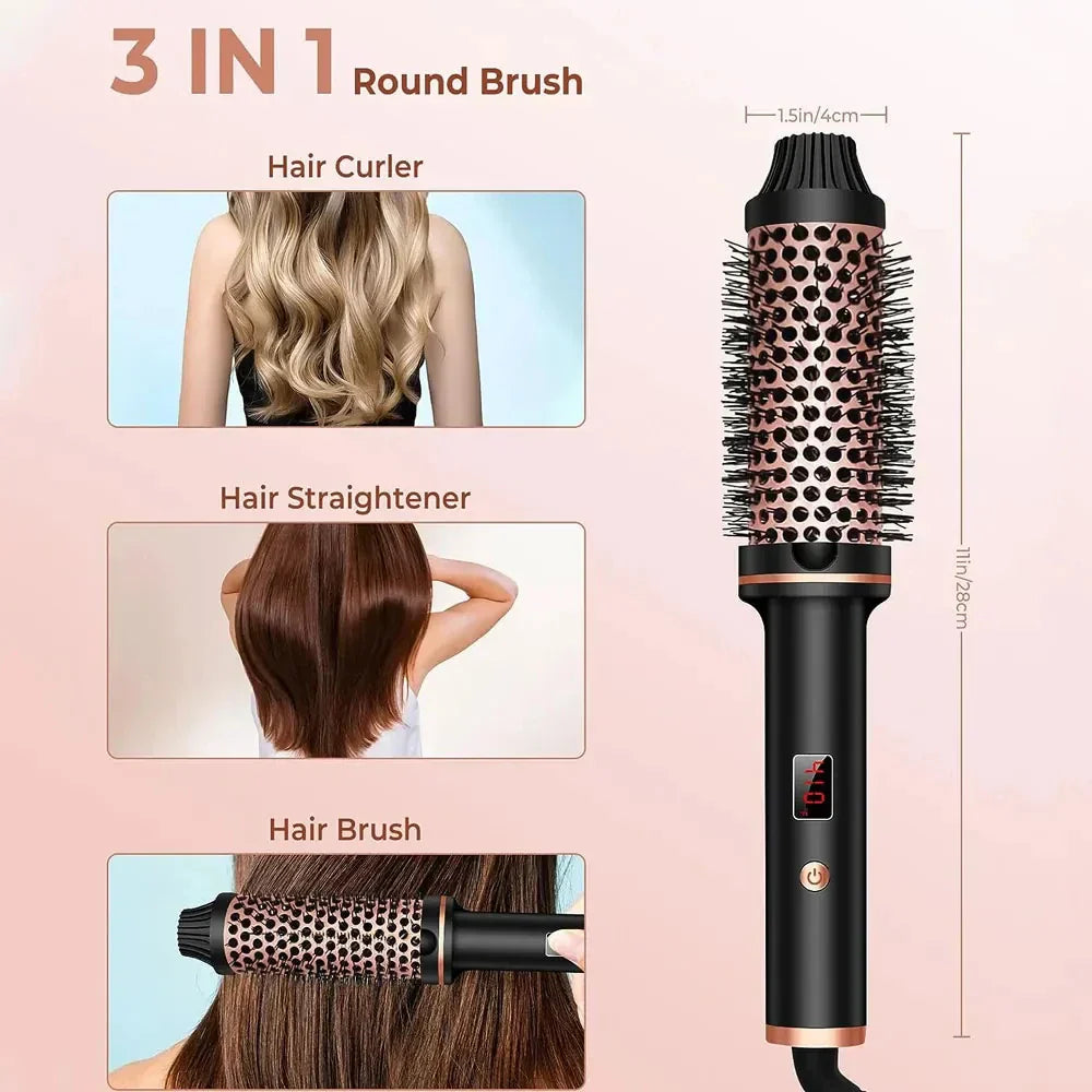 3-in-1 Hair Styling Tool with Ion Technology and Burn Prevention Design