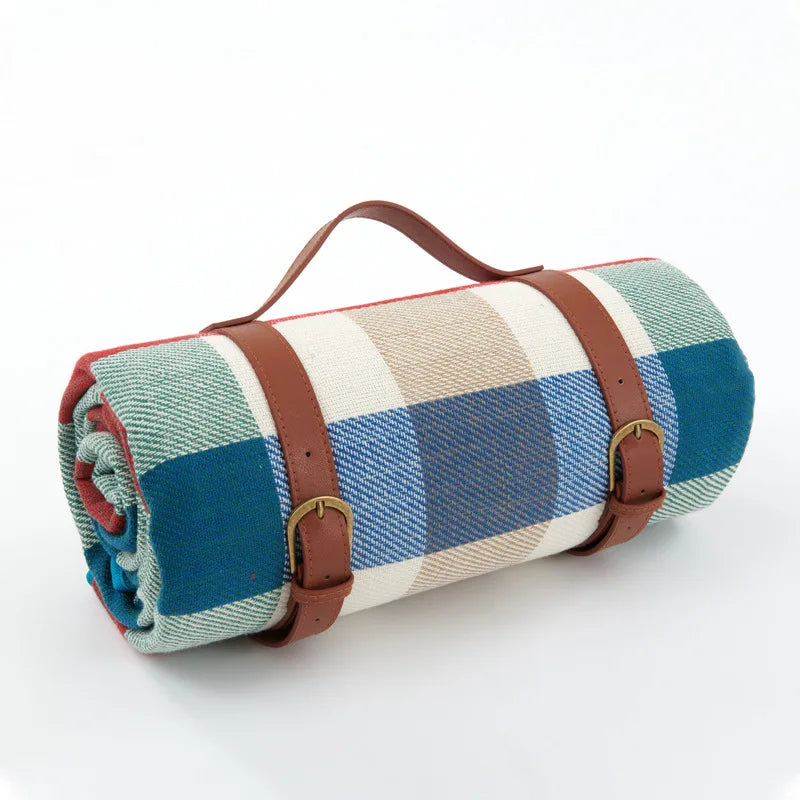 Waterproof Picnic Blanket with Carry Strap – Foldable NovaPlaid Design