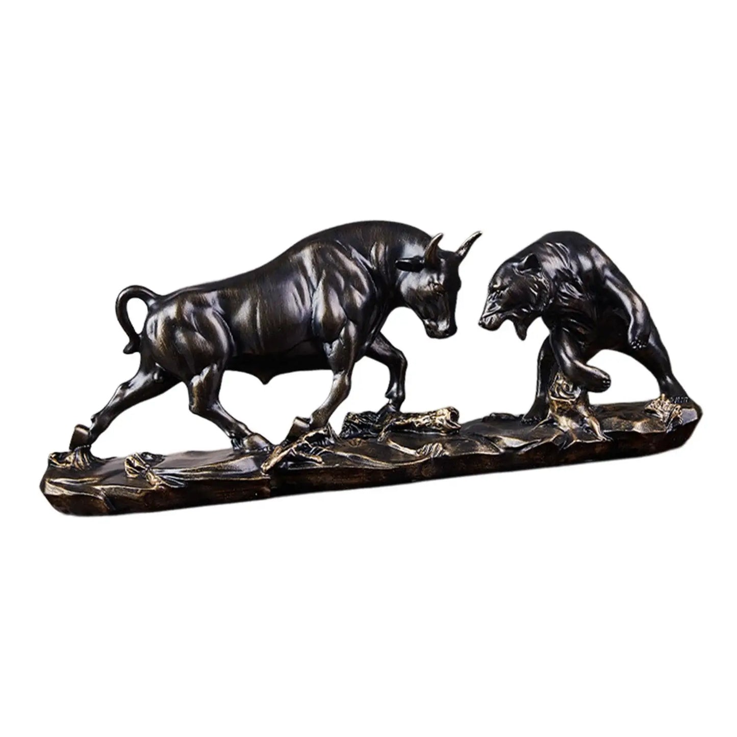 Feng Shui Bull and Bear Statue – Animal Sculpture Collection