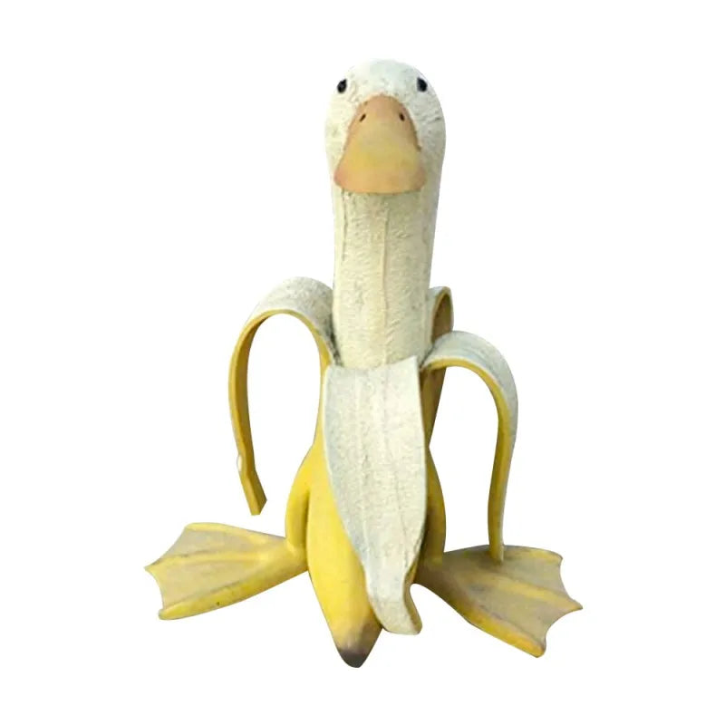 Playful Resin Duck Figurine – Decorative Accent for Indoor or Outdoor Use