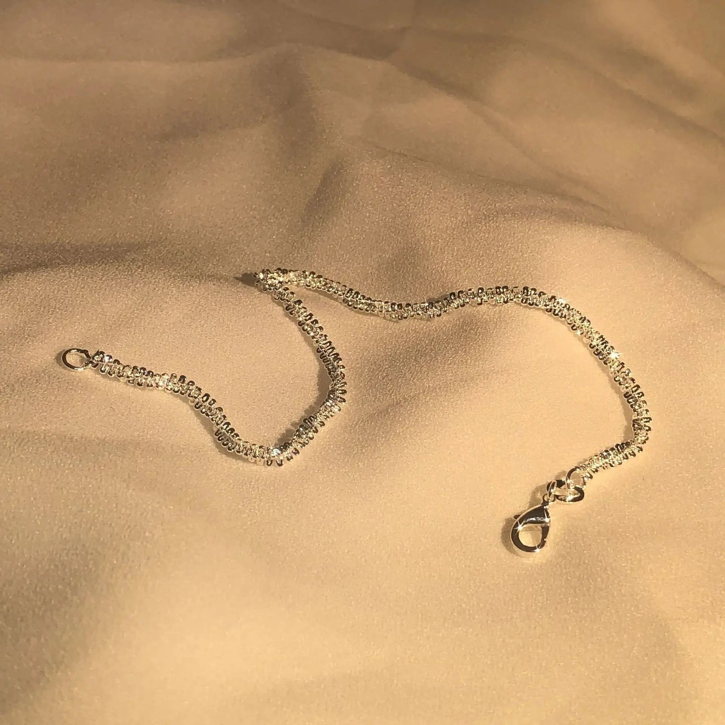 Liquid Silver Bracelet – 925 Sterling Silver Water-Inspired Wristband