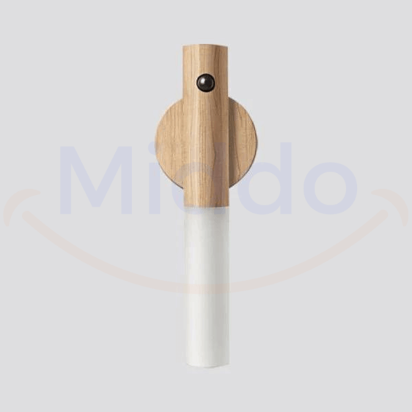 Wireless Wooden Wall Light with Sensor