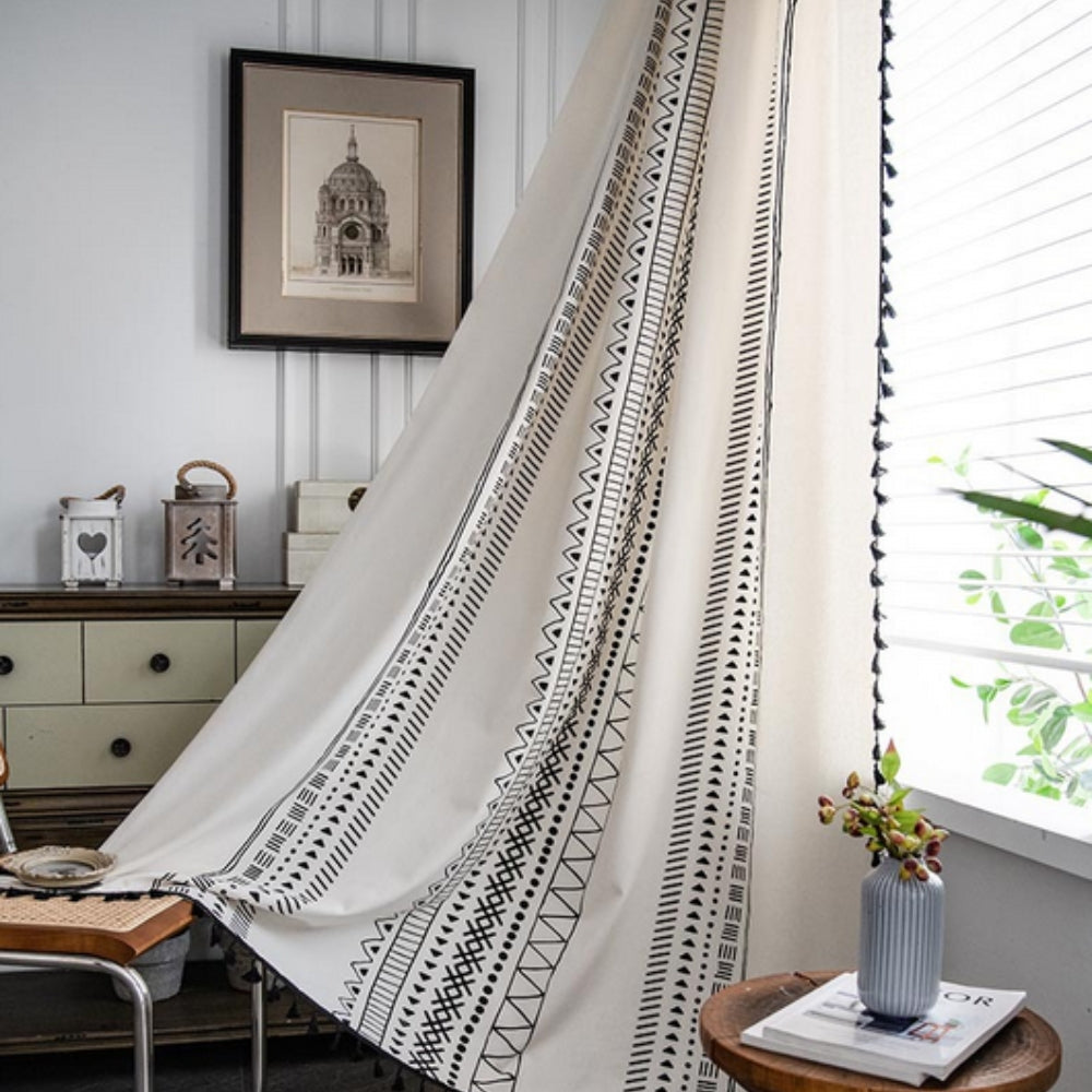 Chic Haven Decorative Tassel Window Drapes