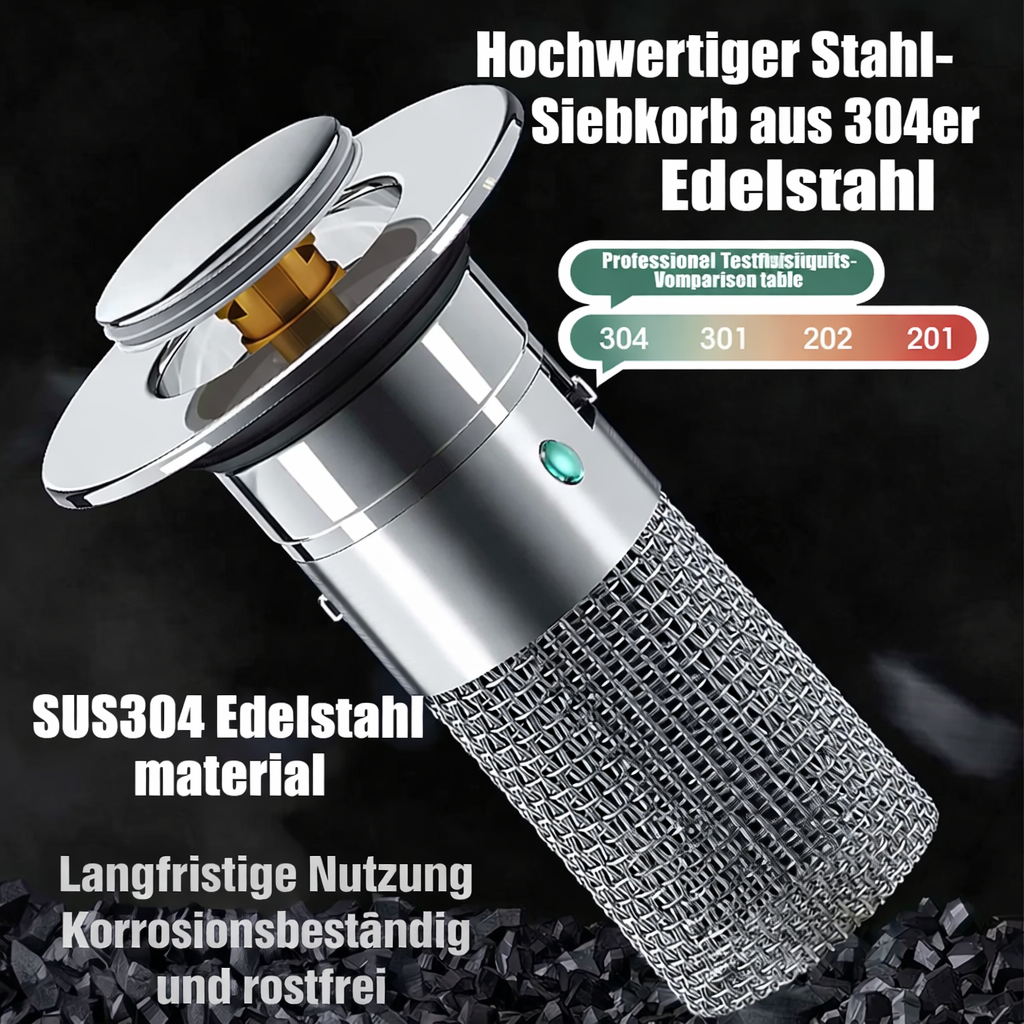 Innovative Sink Drain Stopper | Clog-Free Stainless Steel Filter