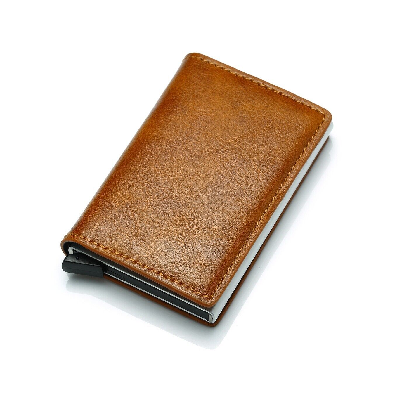 Compact Card Holder in Stylish Aluminum Design