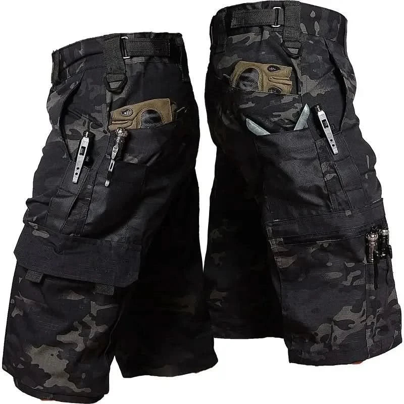 Durable Camouflage Bermuda Shorts for Outdoor Activities and Daily Use