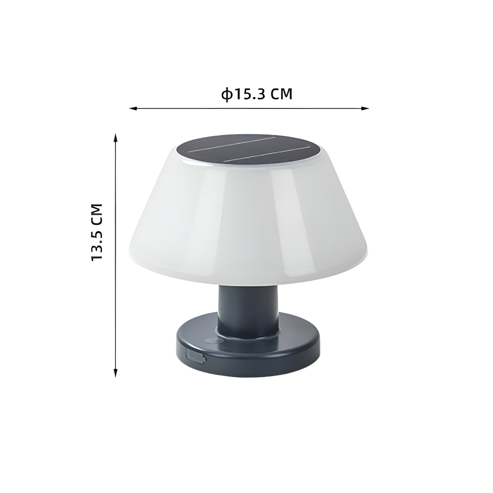 Solar-Powered Table Lamp – Compact Wireless Lighting for Indoor and Outdoor